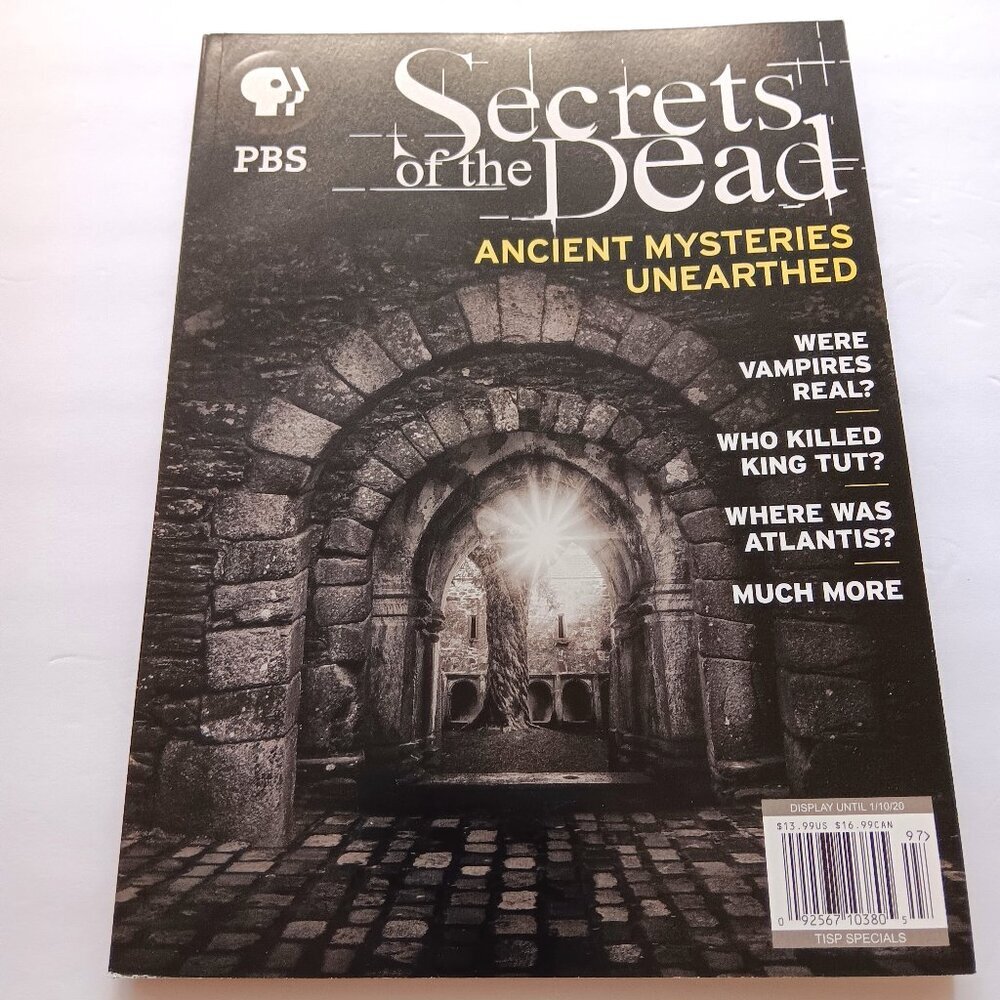 PBS Secrets of the Dead Magazine‎ Ancient Mysteries Vampires King Tut Atlantis